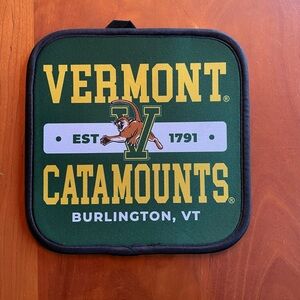 Vermont Catamounts Team Potholder - Green & Gold